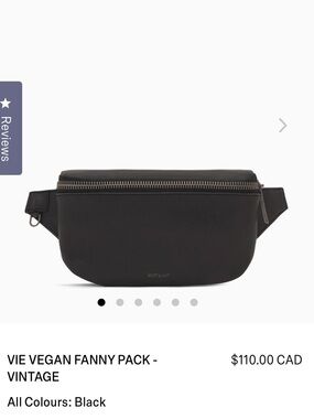 Matt & Nat Black Vie Vegan Belt Bag